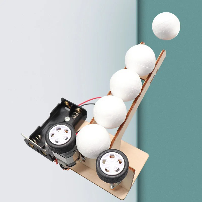Science Diy Model - Elektrische Ballwurfmaschinen-Bausätze DIY Wissenschaftsspielzeug Lehrreiches Technologieprojekt