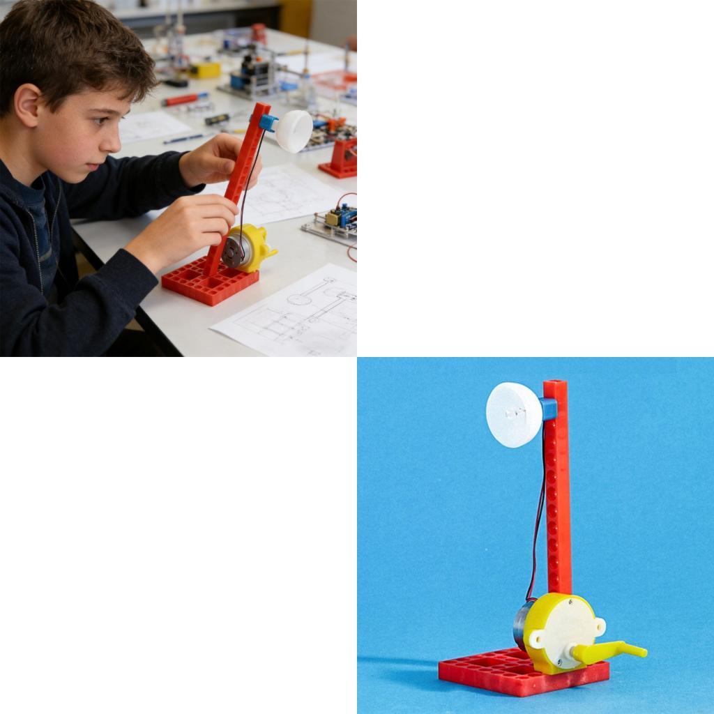 Science Project Physics - Pädagogischer handbetriebener mechanischer Generator für Experimente