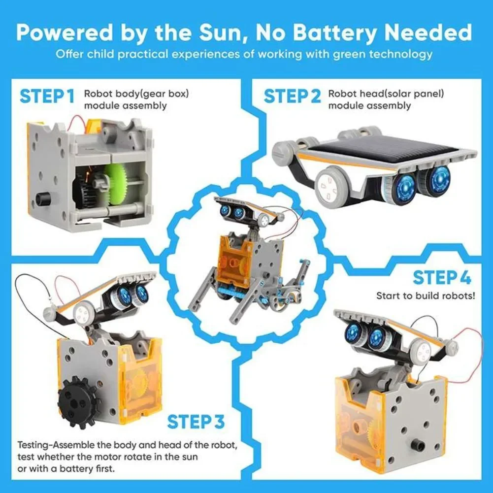 13-in-1 solarbetriebener Robot – Science Robotics Bewertung und Preis